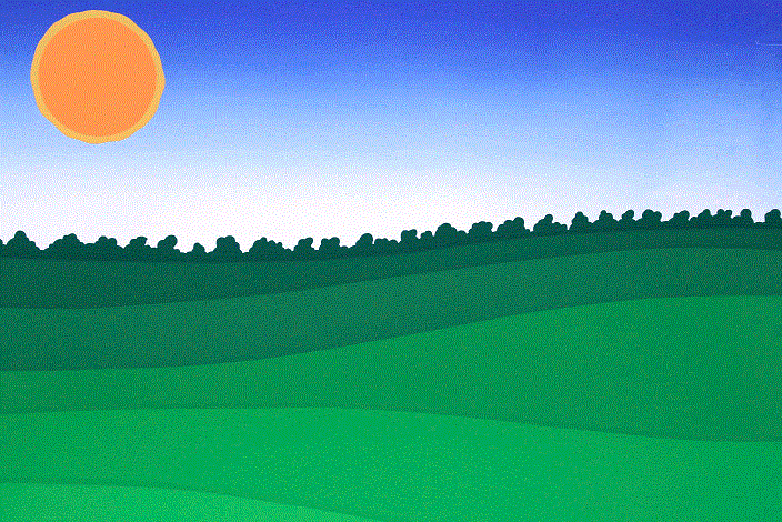 Five Minutes Before Sunset<BR>1979<BR>19in x 25in<BR>Off-White Paper<BR>Colors: 4<BR>Number Produced: 50<BR>$80